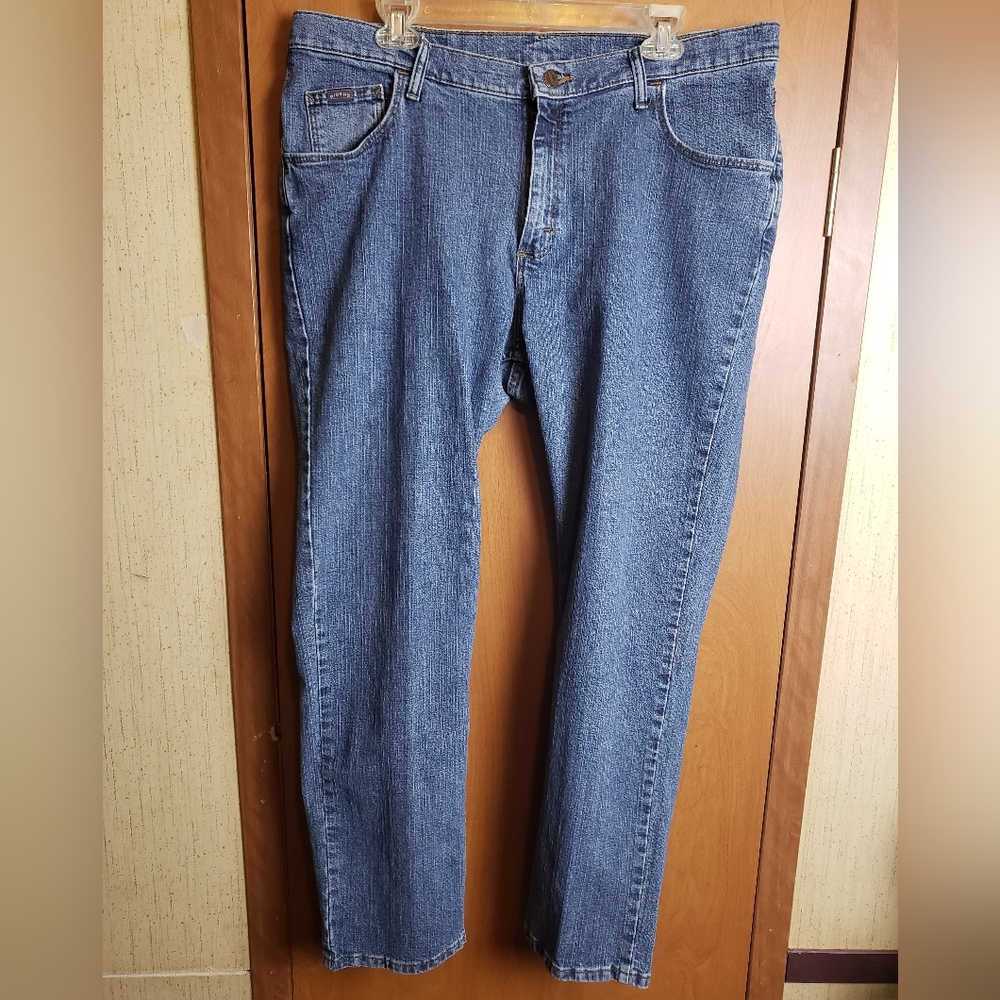 Womens Lee Denim Riders Blue Jeans Size 16W Petite